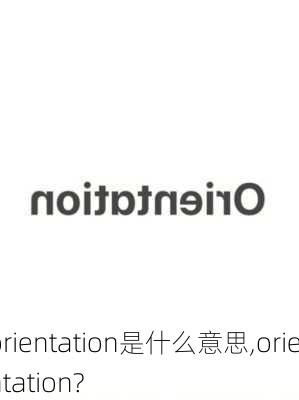 orientation是什么意思,orientation?