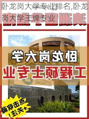 卧龙岗大学专业排名,卧龙岗大学王牌专业