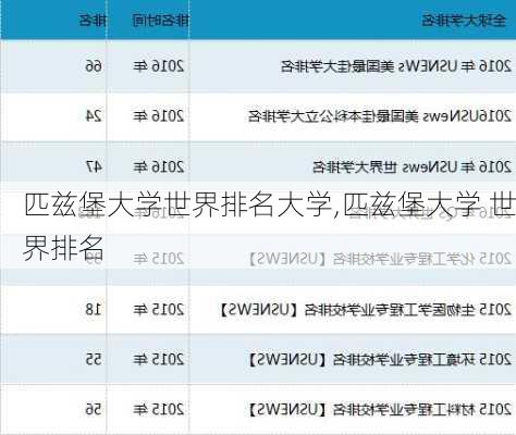 匹兹堡大学世界排名大学,匹兹堡大学 世界排名