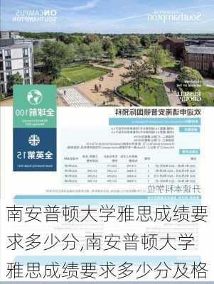 南安普顿大学雅思成绩要求多少分,南安普顿大学雅思成绩要求多少分及格