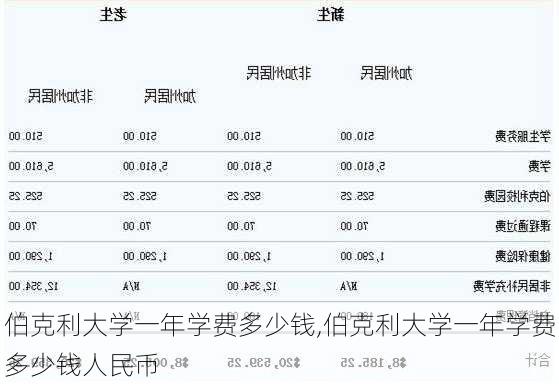 伯克利大学一年学费多少钱,伯克利大学一年学费多少钱人民币