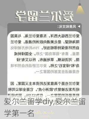 爱尔兰留学diy,爱尔兰留学第一名