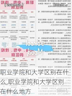 职业学院和大学区别在什么,职业学院和大学区别在什么地方