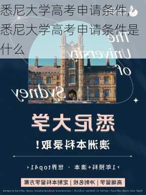 悉尼大学高考申请条件,悉尼大学高考申请条件是什么