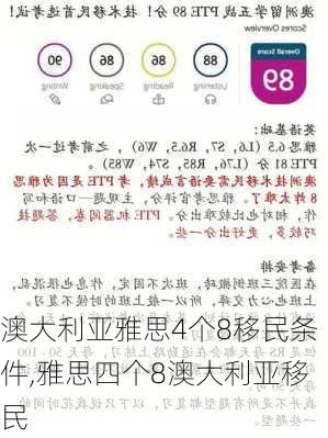 澳大利亚雅思4个8移民条件,雅思四个8澳大利亚移民