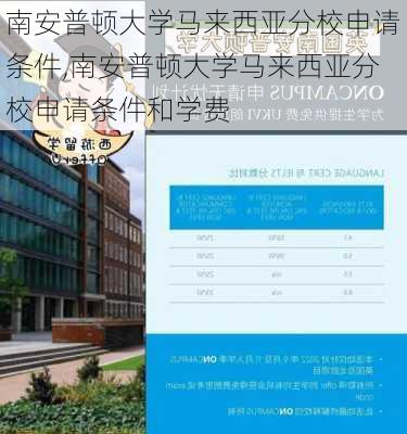 南安普顿大学马来西亚分校申请条件,南安普顿大学马来西亚分校申请条件和学费