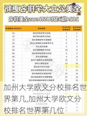 加州大学欧文分校排名世界第几,加州大学欧文分校排名世界第几位