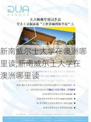 新南威尔士大学在澳洲哪里读,新南威尔士大学在澳洲哪里读