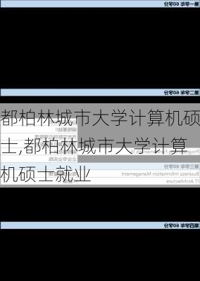 都柏林城市大学计算机硕士,都柏林城市大学计算机硕士就业