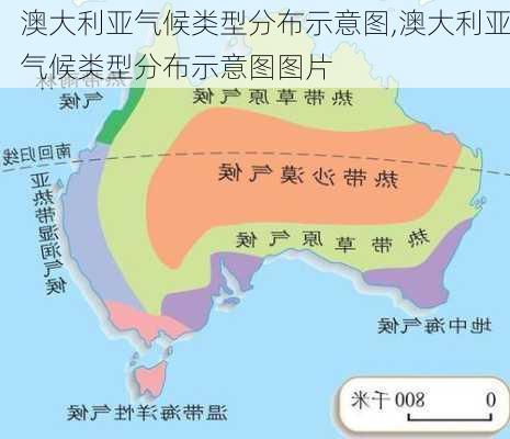 澳大利亚气候类型分布示意图,澳大利亚气候类型分布示意图图片