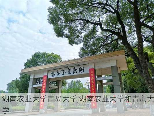 湖南农业大学青岛大学,湖南农业大学和青岛大学