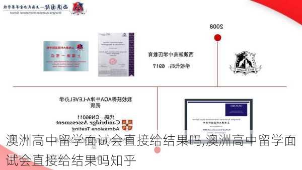 澳洲高中留学面试会直接给结果吗,澳洲高中留学面试会直接给结果吗知乎