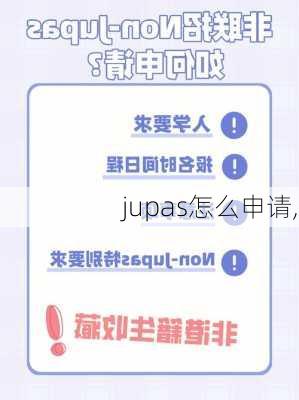 jupas怎么申请,