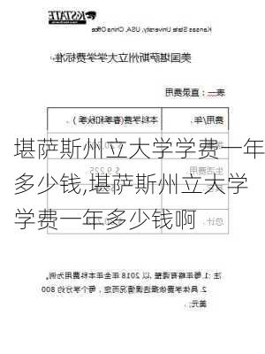 堪萨斯州立大学学费一年多少钱,堪萨斯州立大学学费一年多少钱啊