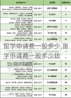 留学申请费一般多少,留学申请费一般多少钱