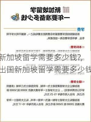 新加坡留学需要多少钱?,出国新加坡留学需要多少钱