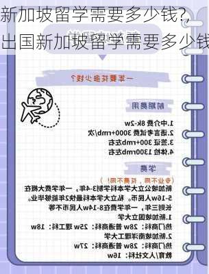 新加坡留学需要多少钱?,出国新加坡留学需要多少钱