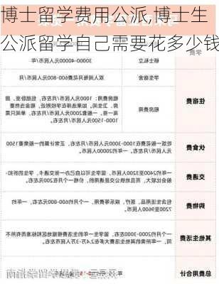 博士留学费用公派,博士生公派留学自己需要花多少钱