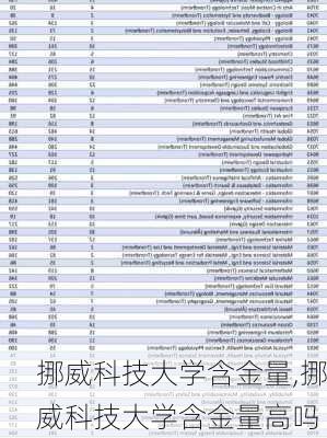 挪威科技大学含金量,挪威科技大学含金量高吗