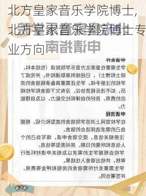 北方皇家音乐学院博士,北方皇家音乐学院博士专业方向