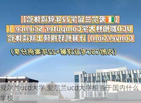 爱尔兰ucd大学,爱尔兰ucd大学相当于国内什么学校