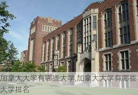 加拿大大学有哪些大学,加拿大大学有哪些大学排名