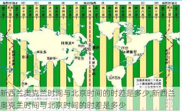 新西兰奥克兰时间与北京时间的时差是多少,新西兰奥克兰时间与北京时间的时差是多少