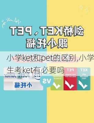 小学ket和pet的区别,小学生考ket有必要吗