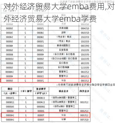 对外经济贸易大学emba费用,对外经济贸易大学emba学费