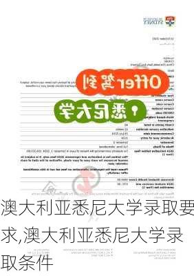 澳大利亚悉尼大学录取要求,澳大利亚悉尼大学录取条件