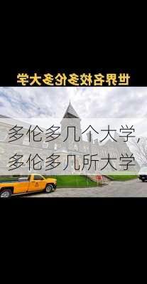 多伦多几个大学,多伦多几所大学