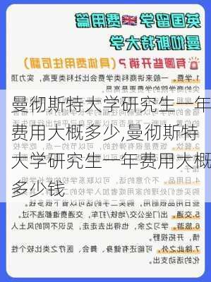 曼彻斯特大学研究生一年费用大概多少,曼彻斯特大学研究生一年费用大概多少钱