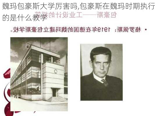 魏玛包豪斯大学厉害吗,包豪斯在魏玛时期执行的是什么教学