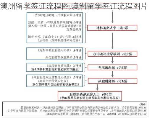 澳洲留学签证流程图,澳洲留学签证流程图片