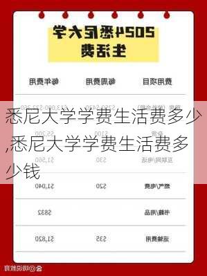 悉尼大学学费生活费多少,悉尼大学学费生活费多少钱