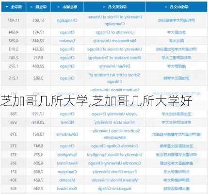 芝加哥几所大学,芝加哥几所大学好