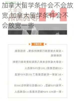 加拿大留学条件会不会放宽,加拿大留学条件会不会放宽一些