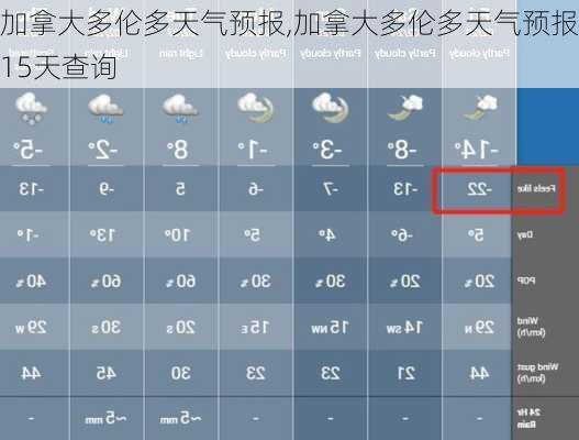 加拿大多伦多天气预报,加拿大多伦多天气预报15天查询