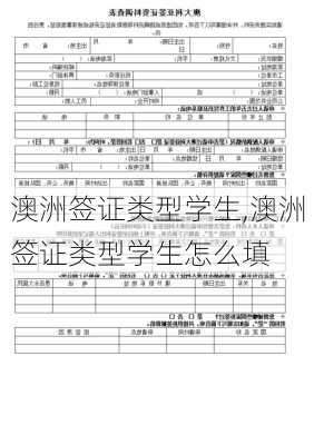 澳洲签证类型学生,澳洲签证类型学生怎么填