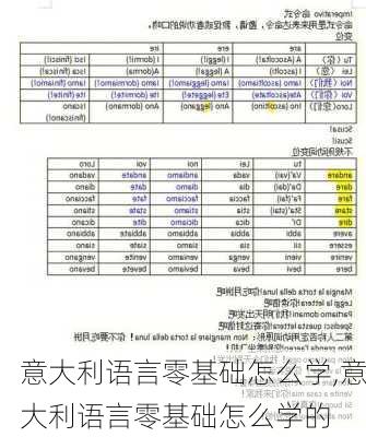 意大利语言零基础怎么学,意大利语言零基础怎么学的