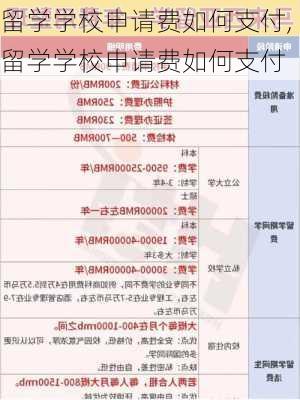 留学学校申请费如何支付,留学学校申请费如何支付