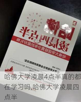 哈佛大学凌晨4点半真的都在学习吗,哈佛大学凌晨四点半