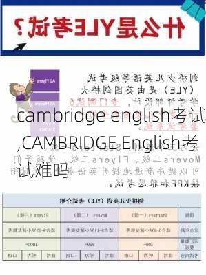 cambridge english考试,CAMBRIDGE English考试难吗