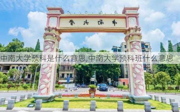 中南大学预科是什么意思,中南大学预科班什么意思