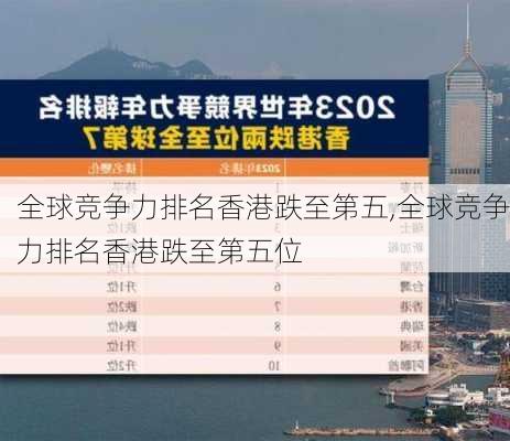 全球竞争力排名香港跌至第五,全球竞争力排名香港跌至第五位