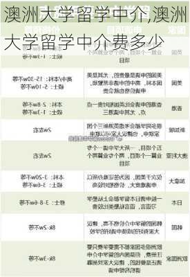 澳洲大学留学中介,澳洲大学留学中介费多少