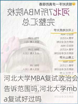 河北大学MBA复试政治会告诉范围吗,河北大学mba复试好过吗