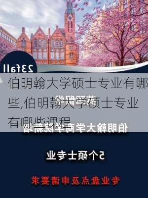 伯明翰大学硕士专业有哪些,伯明翰大学硕士专业有哪些课程