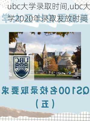 ubc大学录取时间,ubc大学2020年录取发放时间