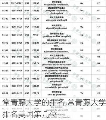 常青藤大学的排名,常青藤大学排名美国第几位